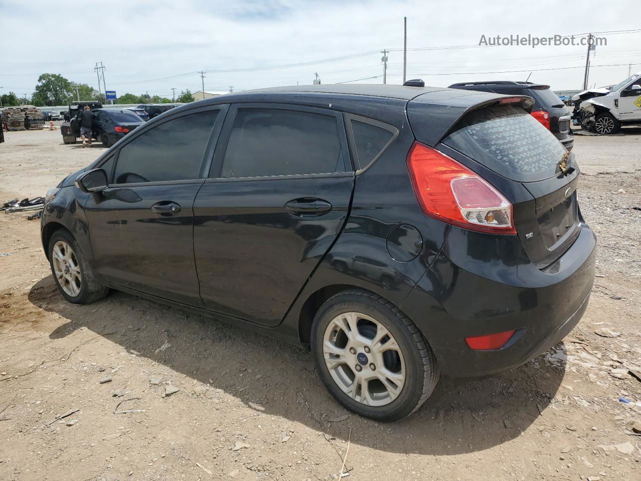 2015 Ford Fiesta Se Black vin: 3FADP4EJ8FM127130