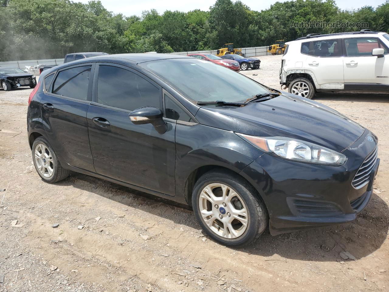 2015 Ford Fiesta Se Black vin: 3FADP4EJ8FM127130