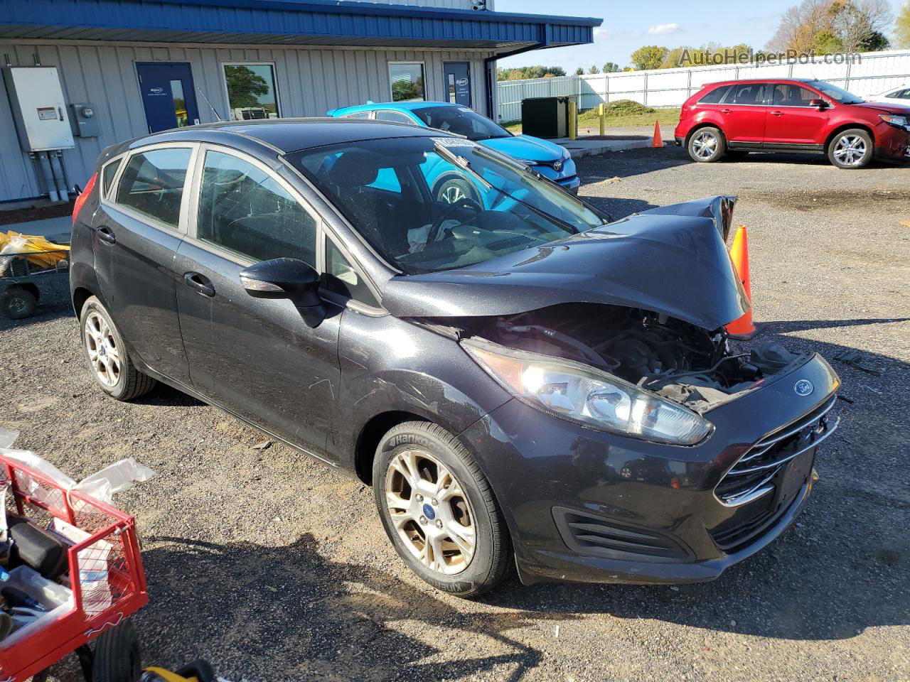 2015 Ford Fiesta Se Black vin: 3FADP4EJ8FM184458