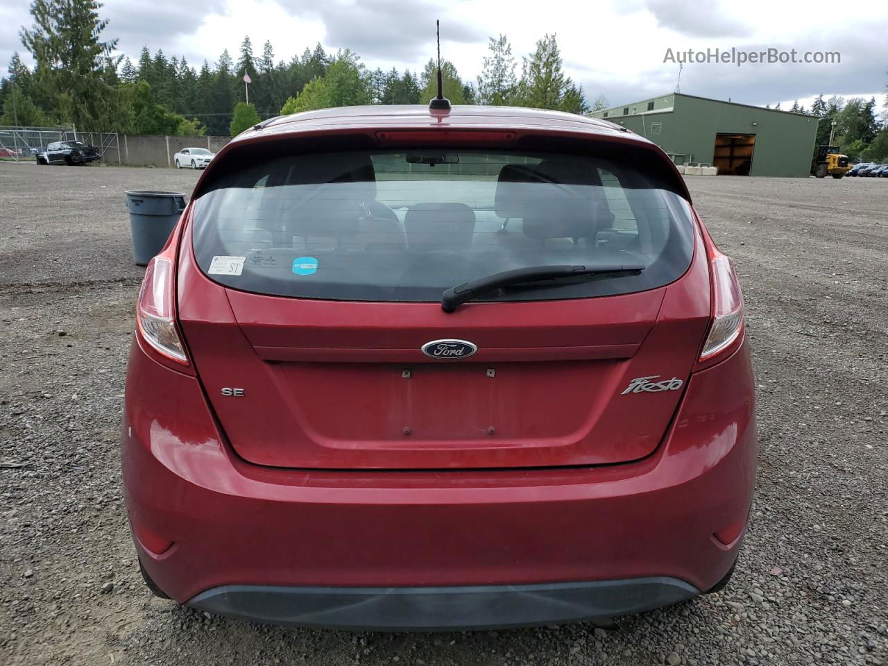 2016 Ford Fiesta Se Burgundy vin: 3FADP4EJ8GM118817