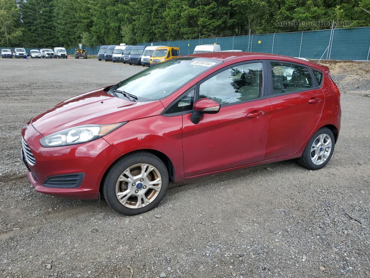 2016 Ford Fiesta Se Burgundy vin: 3FADP4EJ8GM118817