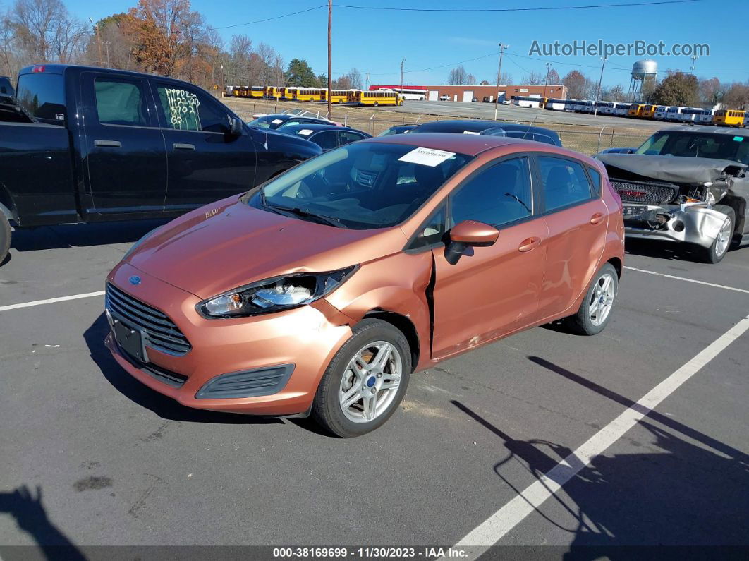 2017 Ford Fiesta Se Brown vin: 3FADP4EJ8HM115207