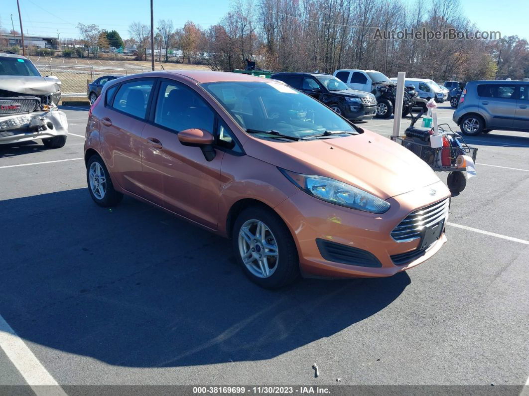 2017 Ford Fiesta Se Brown vin: 3FADP4EJ8HM115207