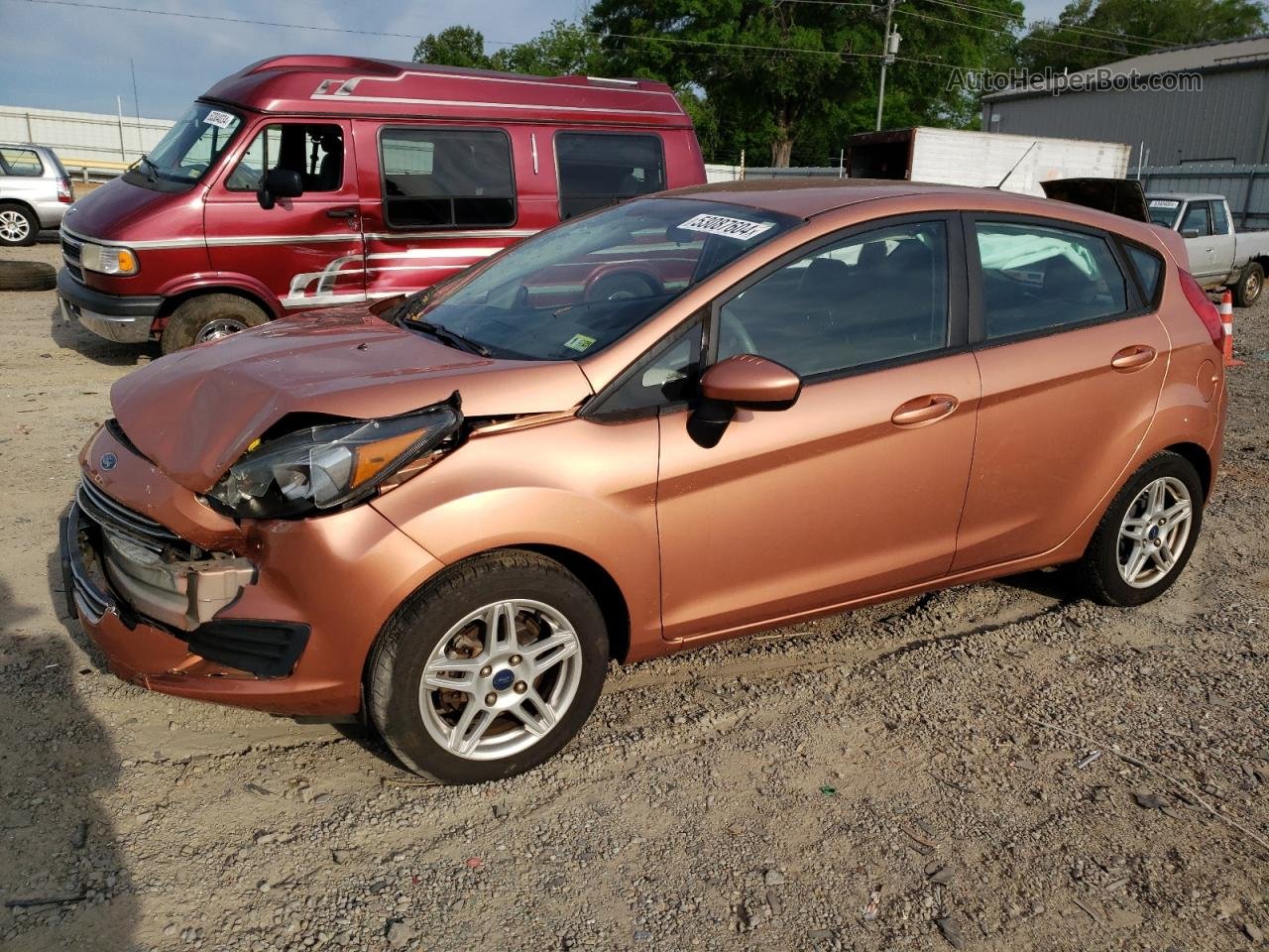 2017 Ford Fiesta Se Оранжевый vin: 3FADP4EJ8HM129124