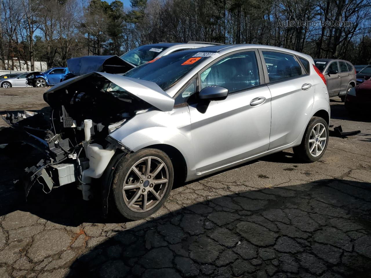 2017 Ford Fiesta Se Silver vin: 3FADP4EJ8HM158719