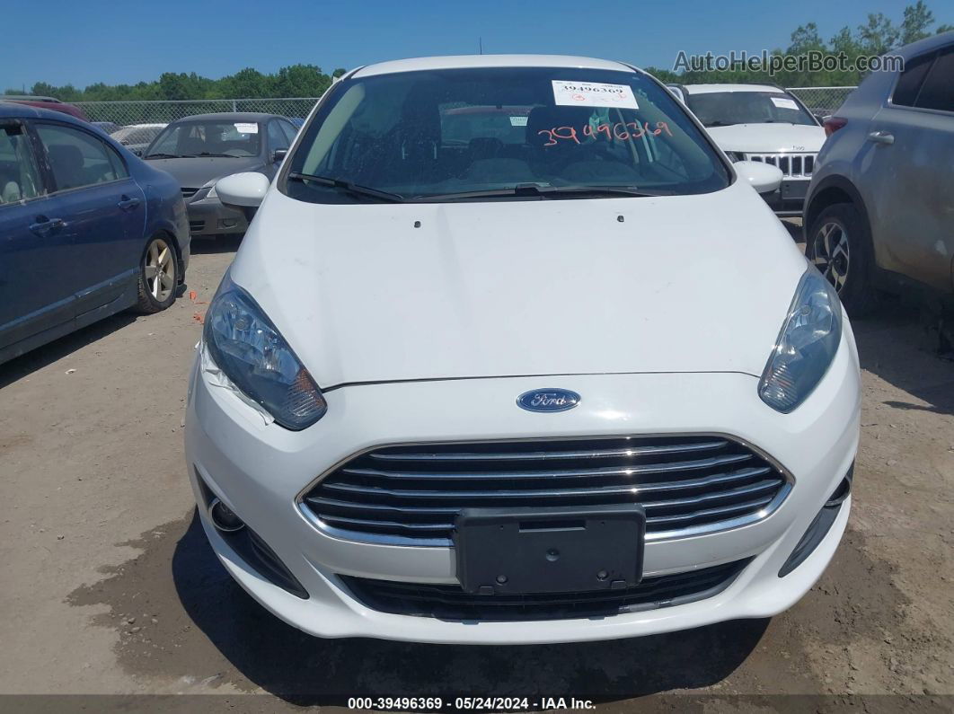 2019 Ford Fiesta Se White vin: 3FADP4EJ8KM137831