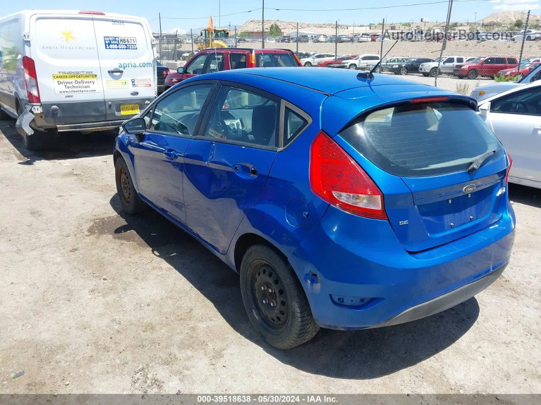 2011 Ford Fiesta Se Синий vin: 3FADP4EJ9BM114199