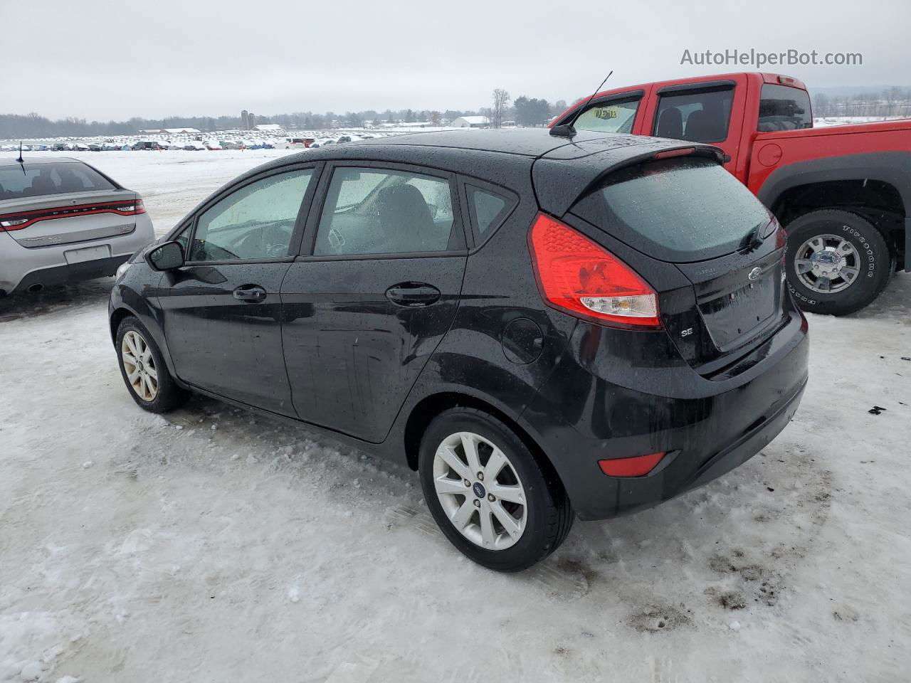 2011 Ford Fiesta Se Black vin: 3FADP4EJ9BM129530