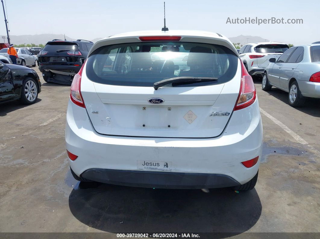 2015 Ford Fiesta Se White vin: 3FADP4EJ9FM199616