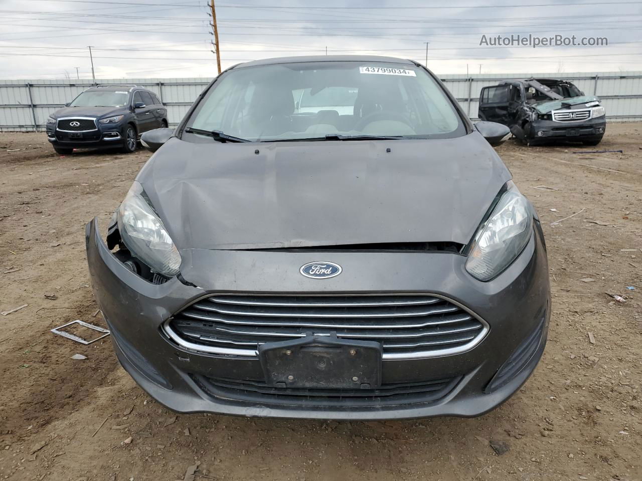 2016 Ford Fiesta Se Gray vin: 3FADP4EJ9GM138252