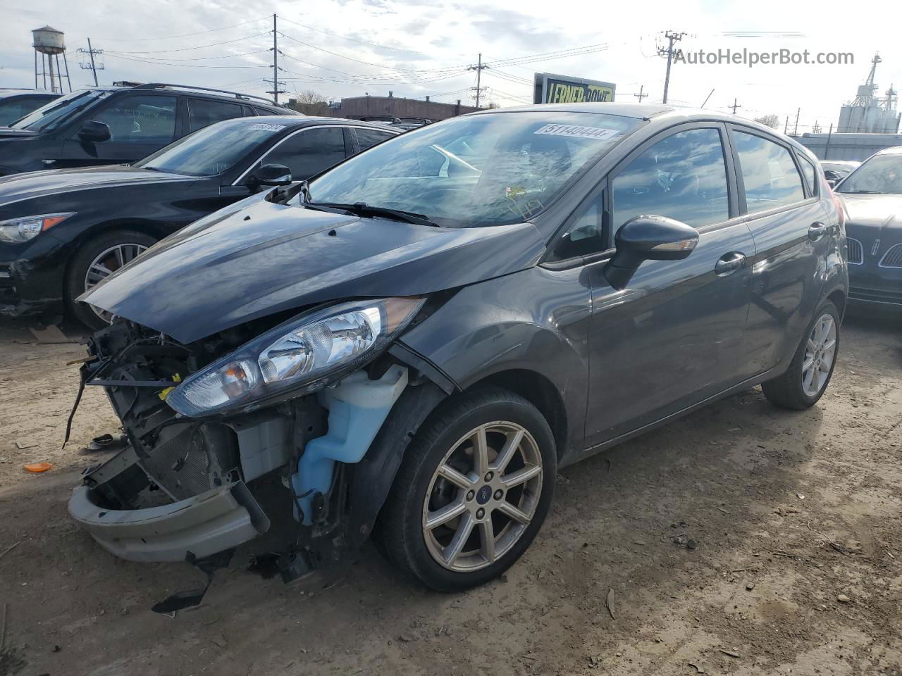 2017 Ford Fiesta Se Gray vin: 3FADP4EJ9HM102174