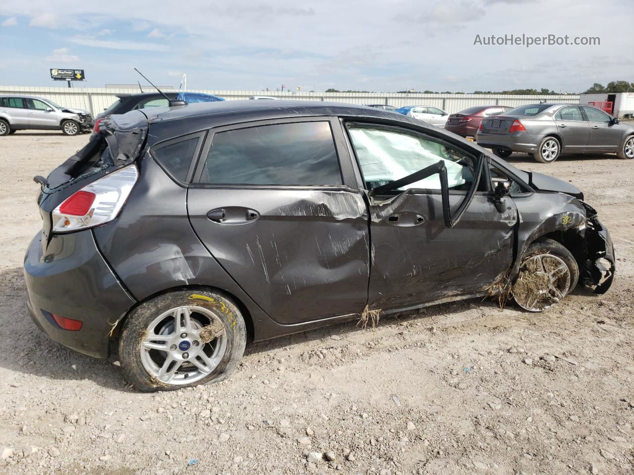 2017 Ford Fiesta Se Gray vin: 3FADP4EJ9HM129374