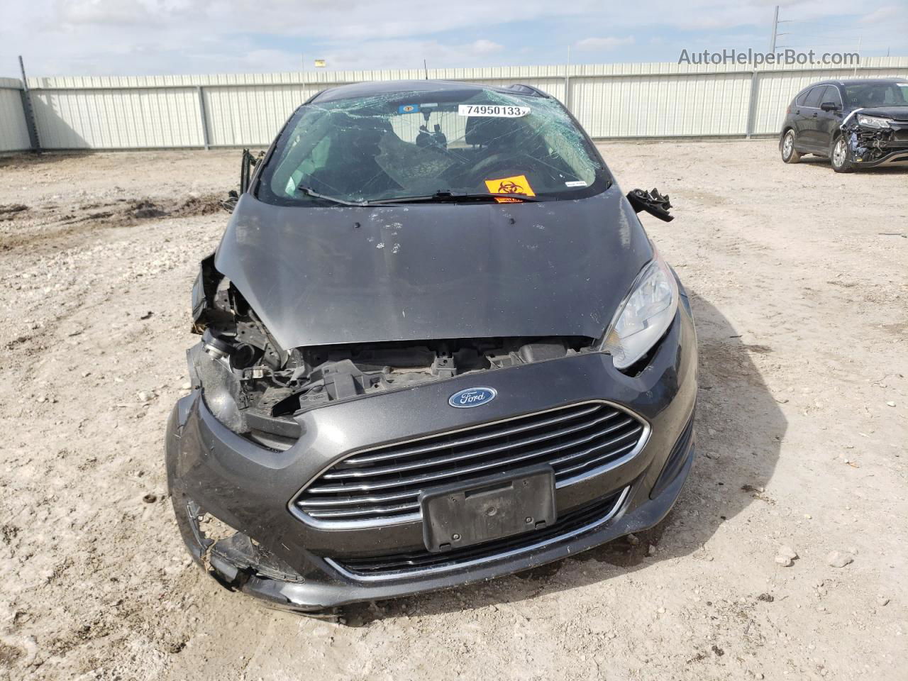 2017 Ford Fiesta Se Gray vin: 3FADP4EJ9HM129374