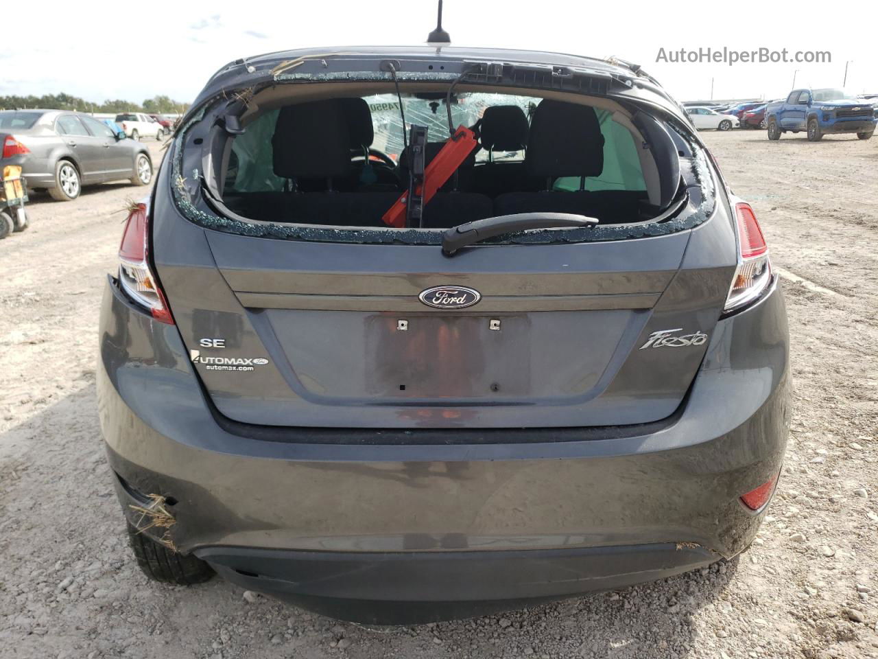 2017 Ford Fiesta Se Gray vin: 3FADP4EJ9HM129374