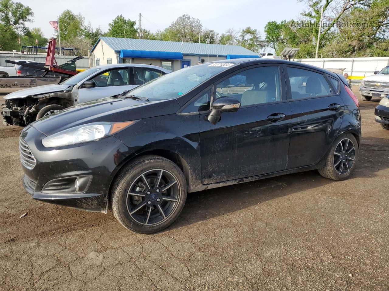 2017 Ford Fiesta Se Black vin: 3FADP4EJ9HM170099