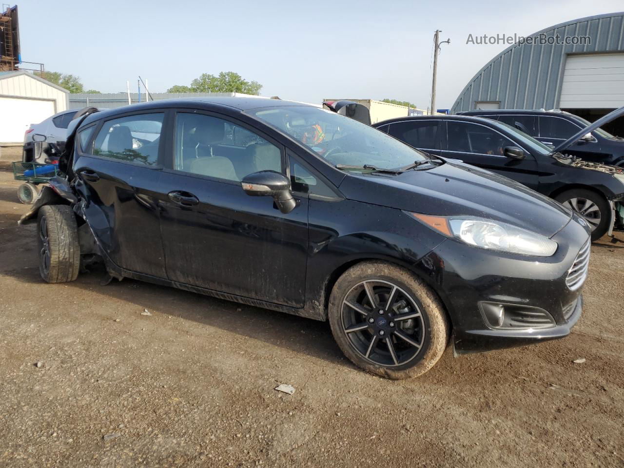 2017 Ford Fiesta Se Black vin: 3FADP4EJ9HM170099