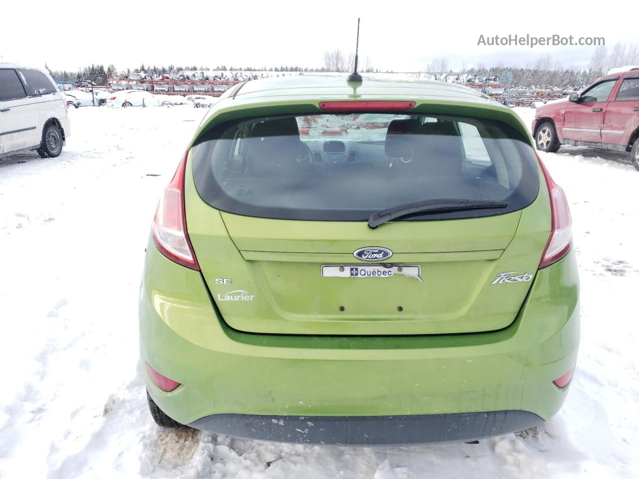 2019 Ford Fiesta Se Green vin: 3FADP4EJ9KM125221