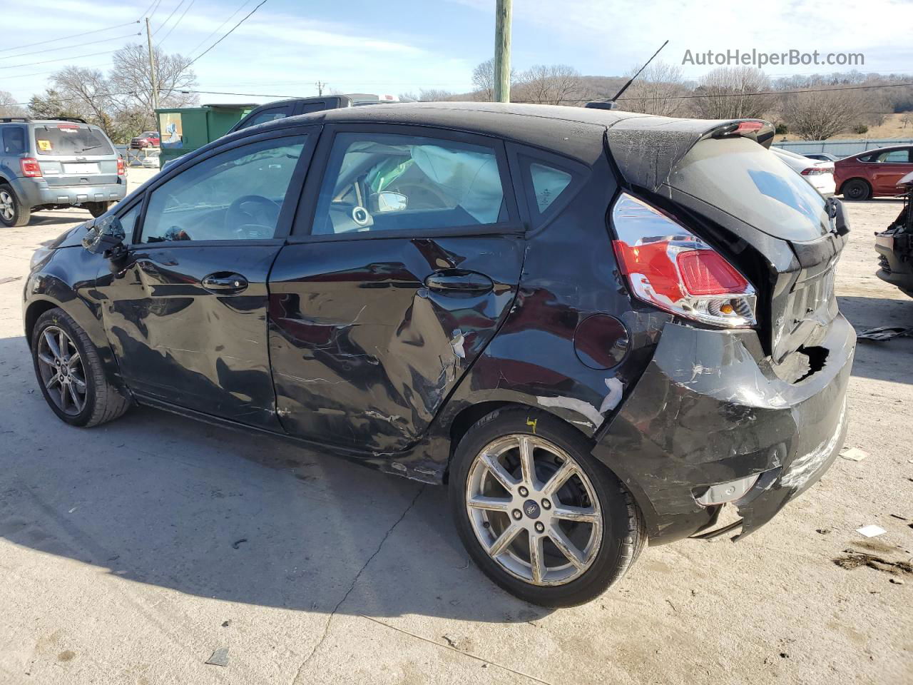 2019 Ford Fiesta Se Черный vin: 3FADP4EJ9KM133318