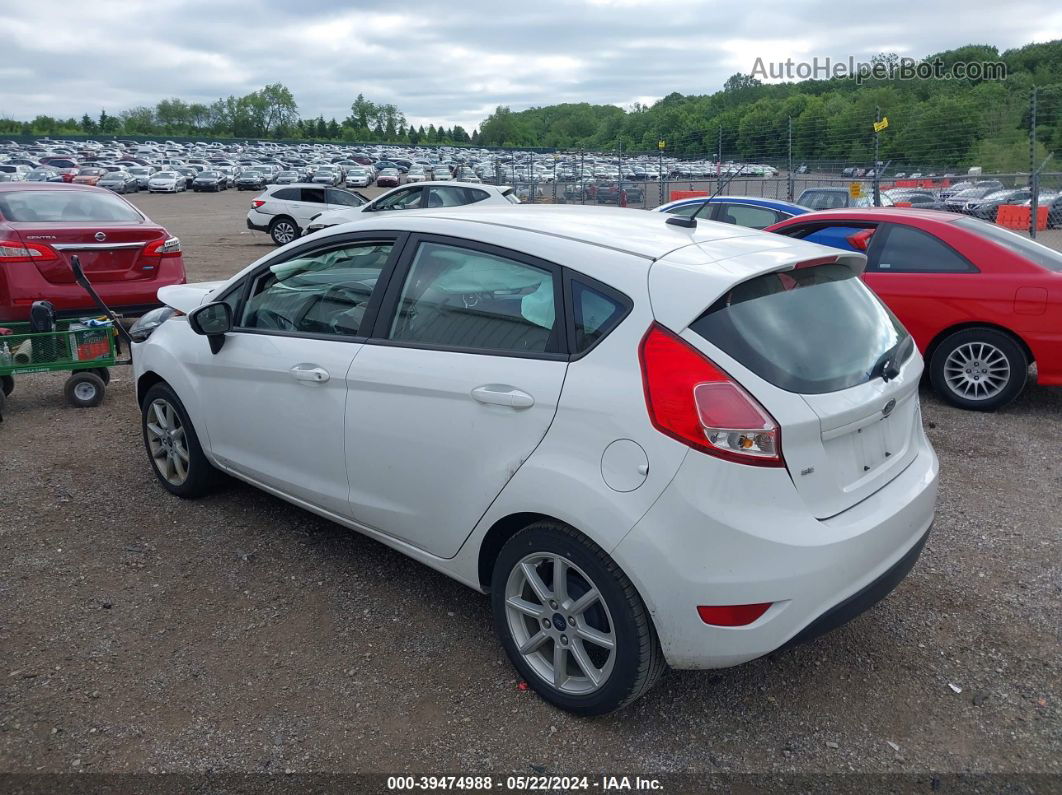 2019 Ford Fiesta Se White vin: 3FADP4EJ9KM136879