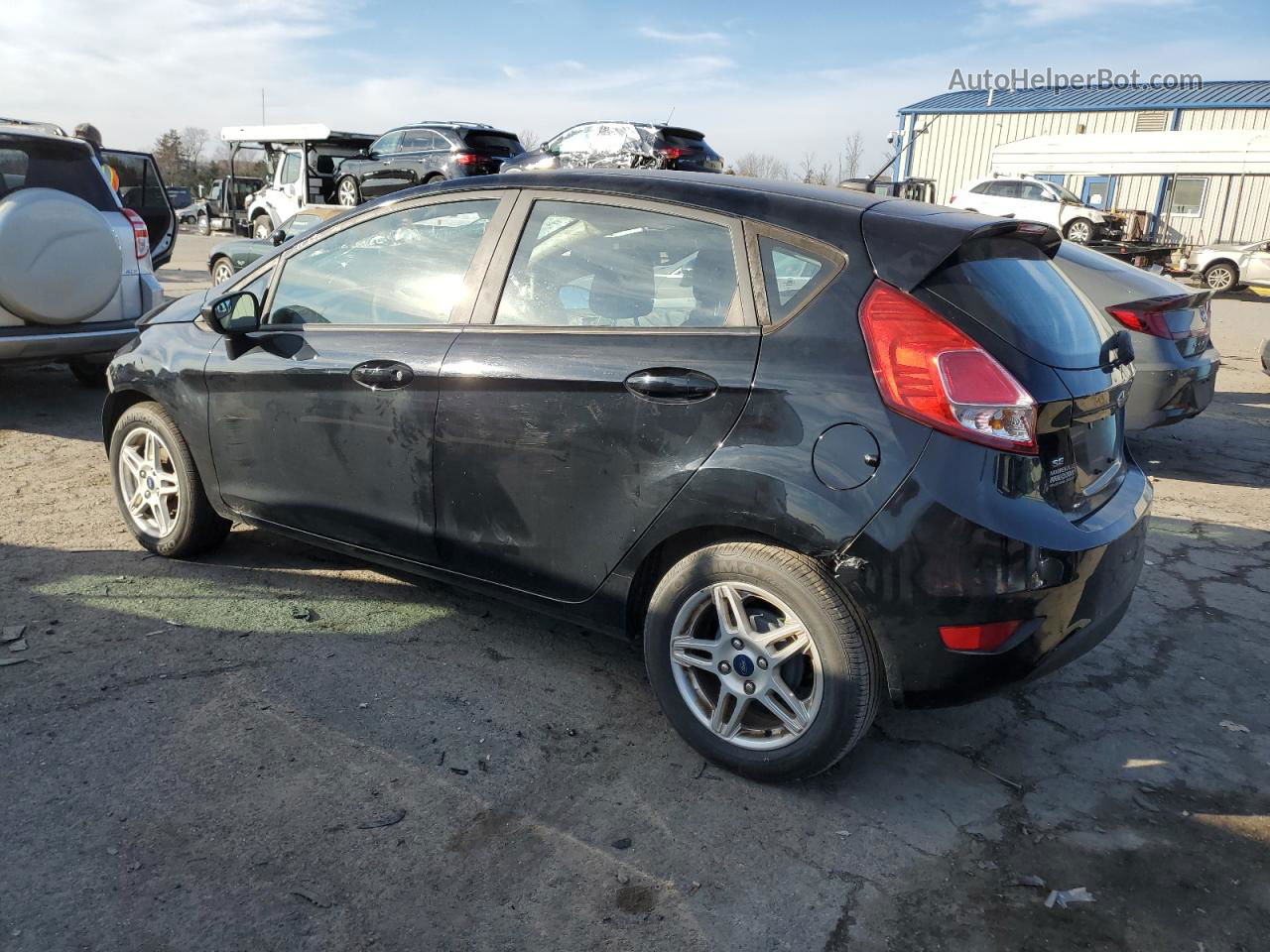 2019 Ford Fiesta Se Black vin: 3FADP4EJ9KM153083