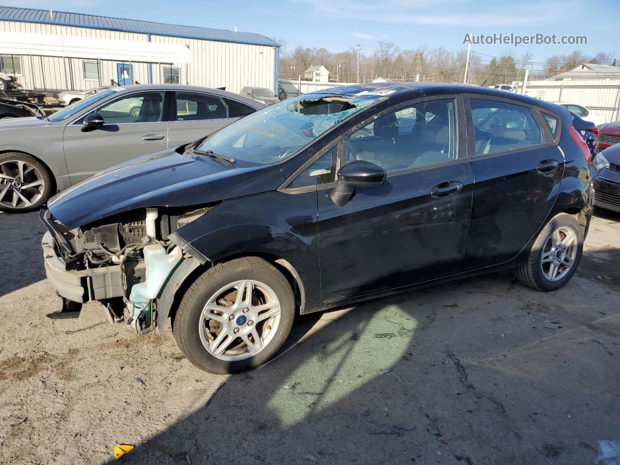 2019 Ford Fiesta Se Black vin: 3FADP4EJ9KM153083