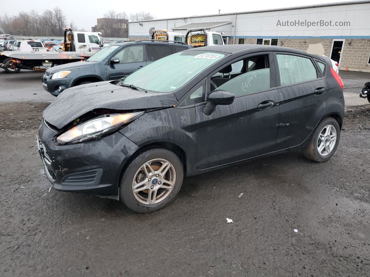 2019 Ford Fiesta Se Black vin: 3FADP4EJ9KM156582