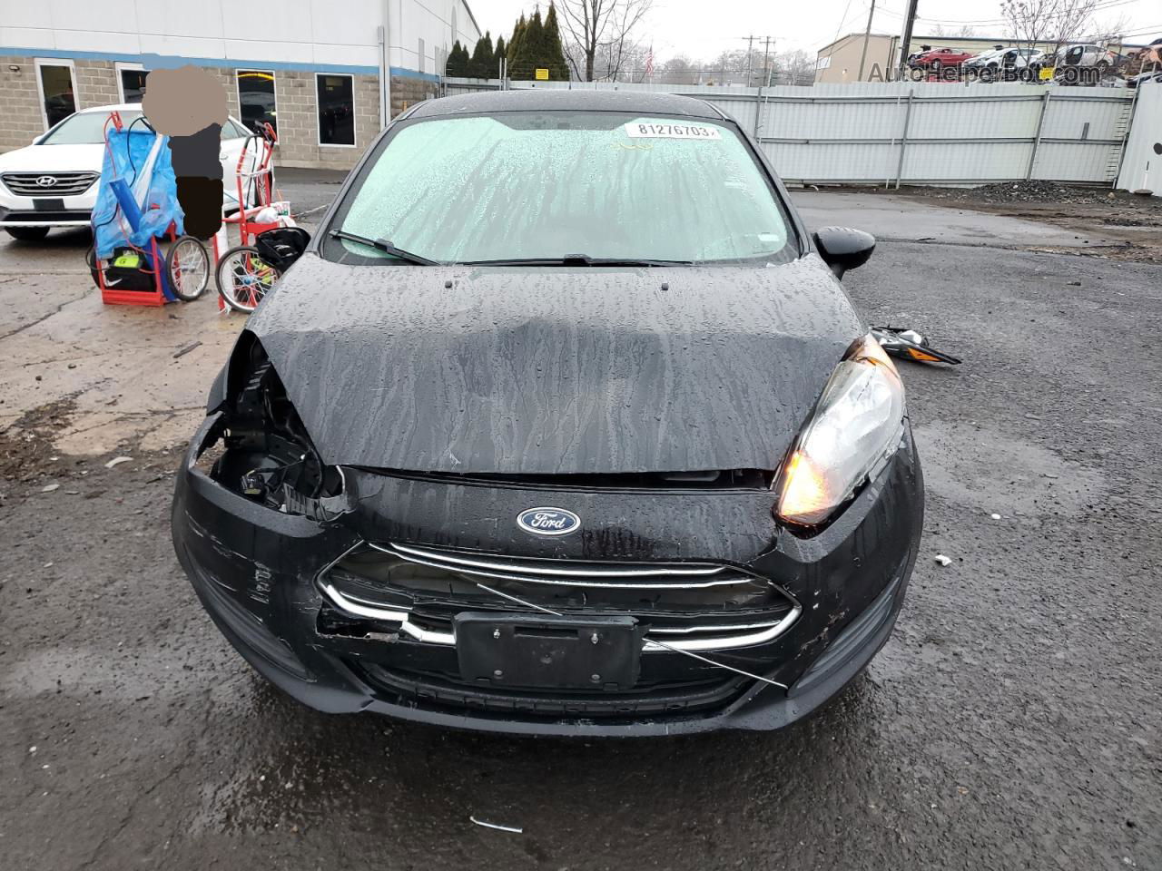 2019 Ford Fiesta Se Black vin: 3FADP4EJ9KM156582