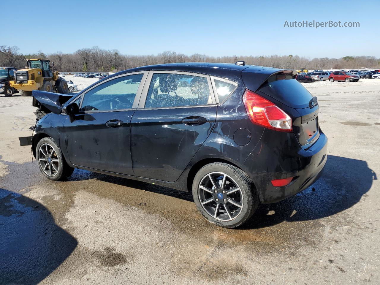 2019 Ford Fiesta Se Черный vin: 3FADP4EJ9KM158834