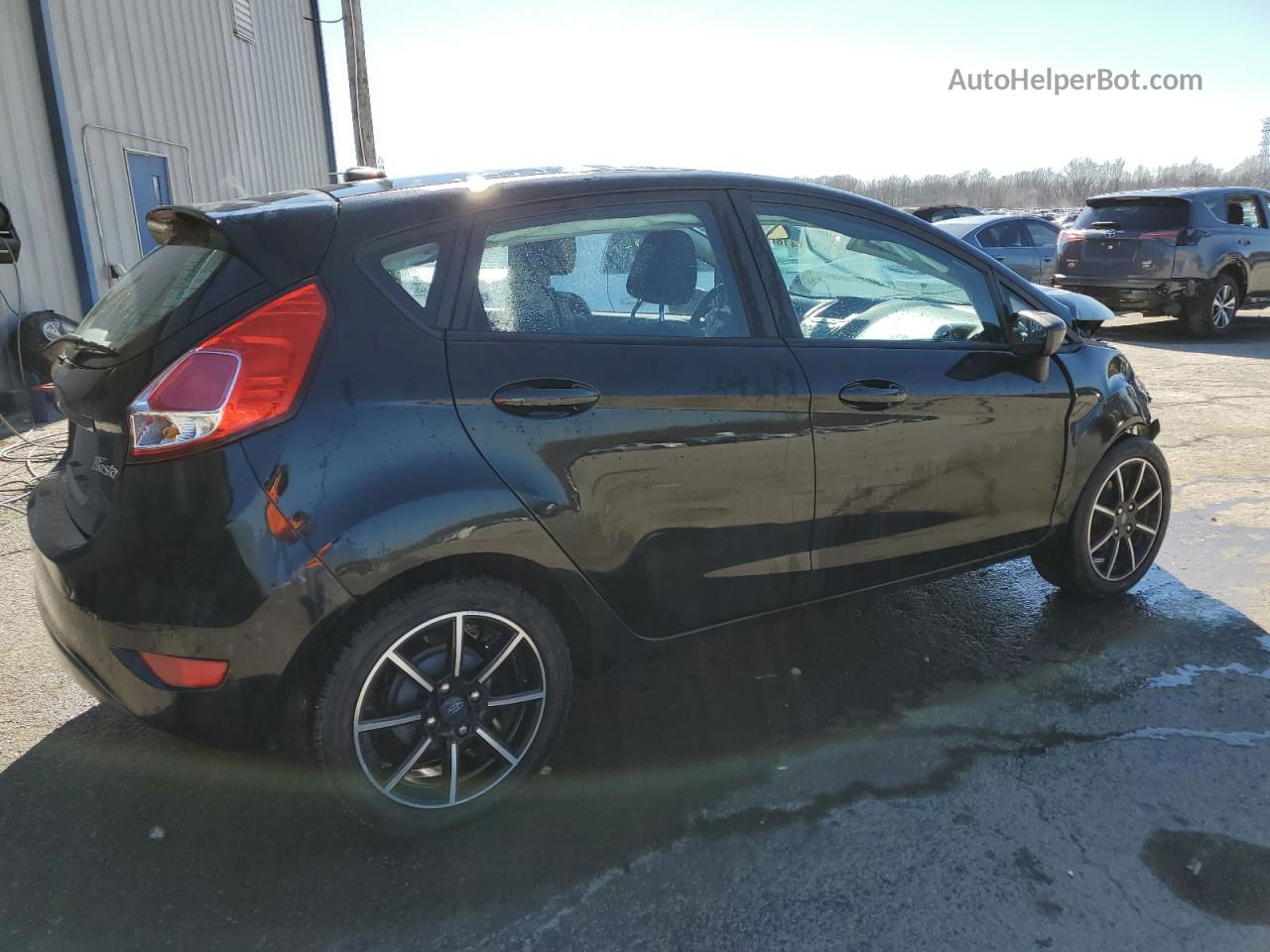 2019 Ford Fiesta Se Black vin: 3FADP4EJ9KM158834