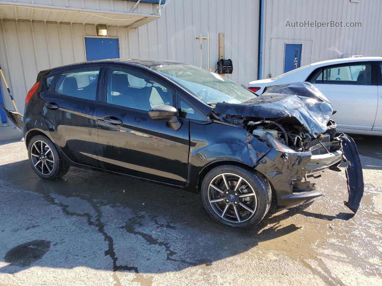 2019 Ford Fiesta Se Black vin: 3FADP4EJ9KM158834