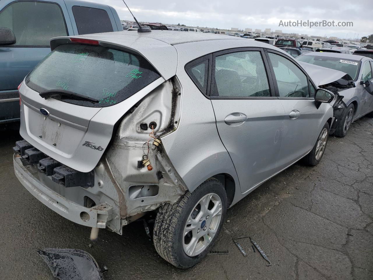 2015 Ford Fiesta Se Silver vin: 3FADP4EJXFM111432