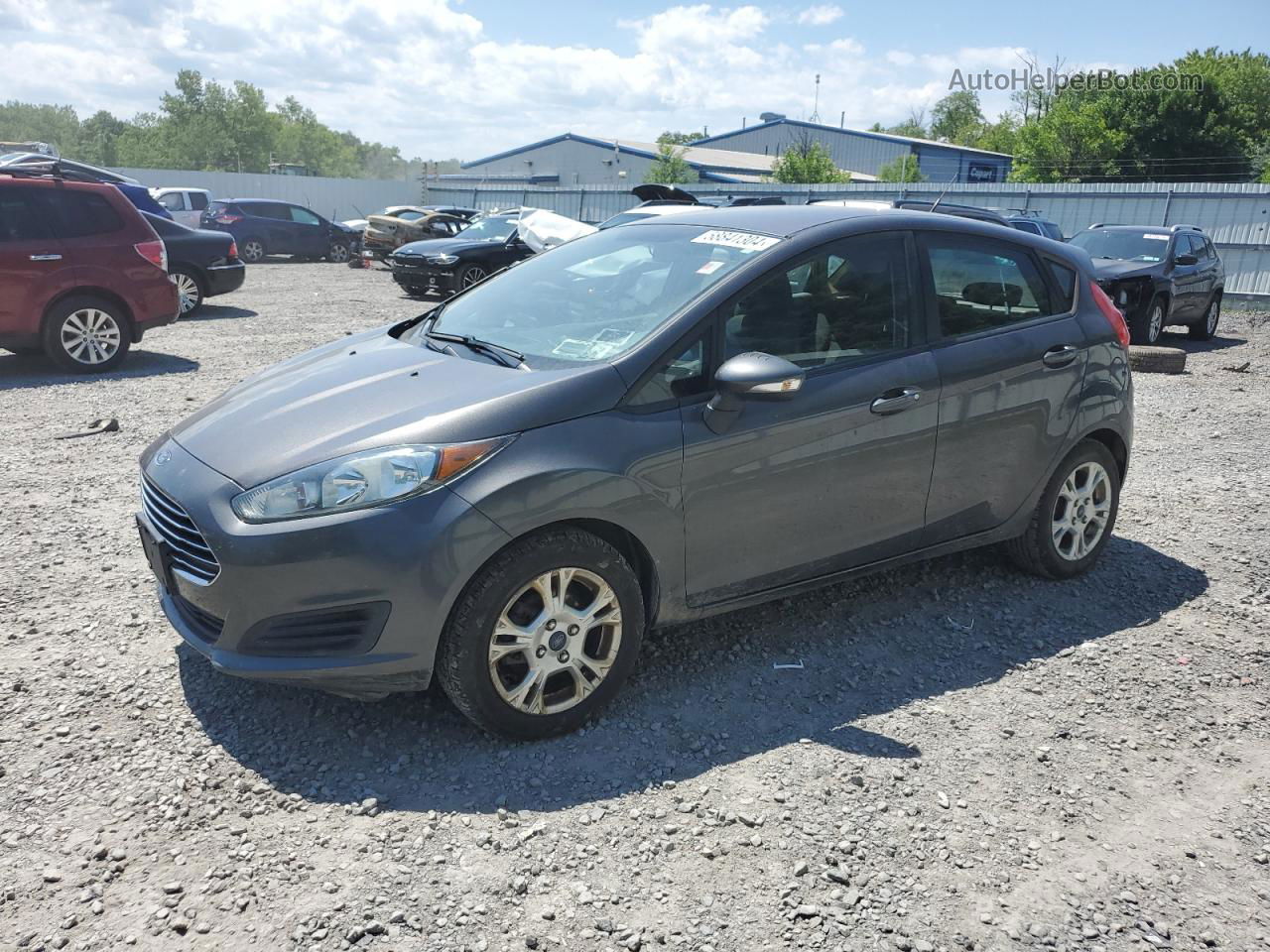 2015 Ford Fiesta Se Gray vin: 3FADP4EJXFM126335