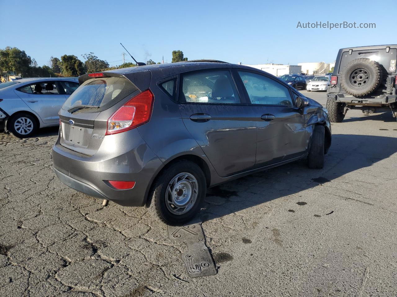 2015 Ford Fiesta Se Gray vin: 3FADP4EJXFM216827