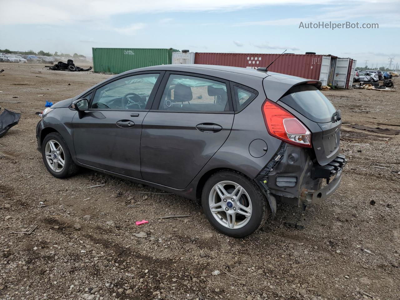 2017 Ford Fiesta Se Gray vin: 3FADP4EJXHM161783