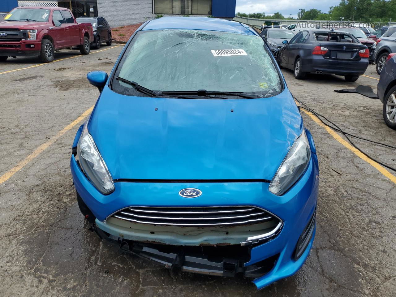 2017 Ford Fiesta Se Blue vin: 3FADP4EJXHM167664