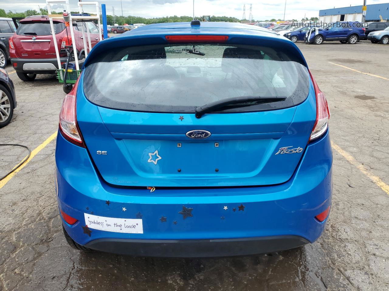 2017 Ford Fiesta Se Blue vin: 3FADP4EJXHM167664