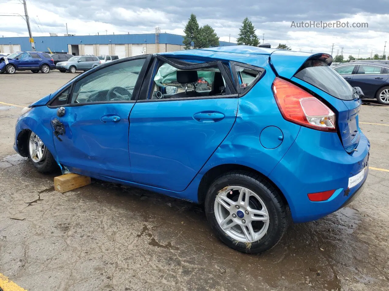 2017 Ford Fiesta Se Blue vin: 3FADP4EJXHM167664