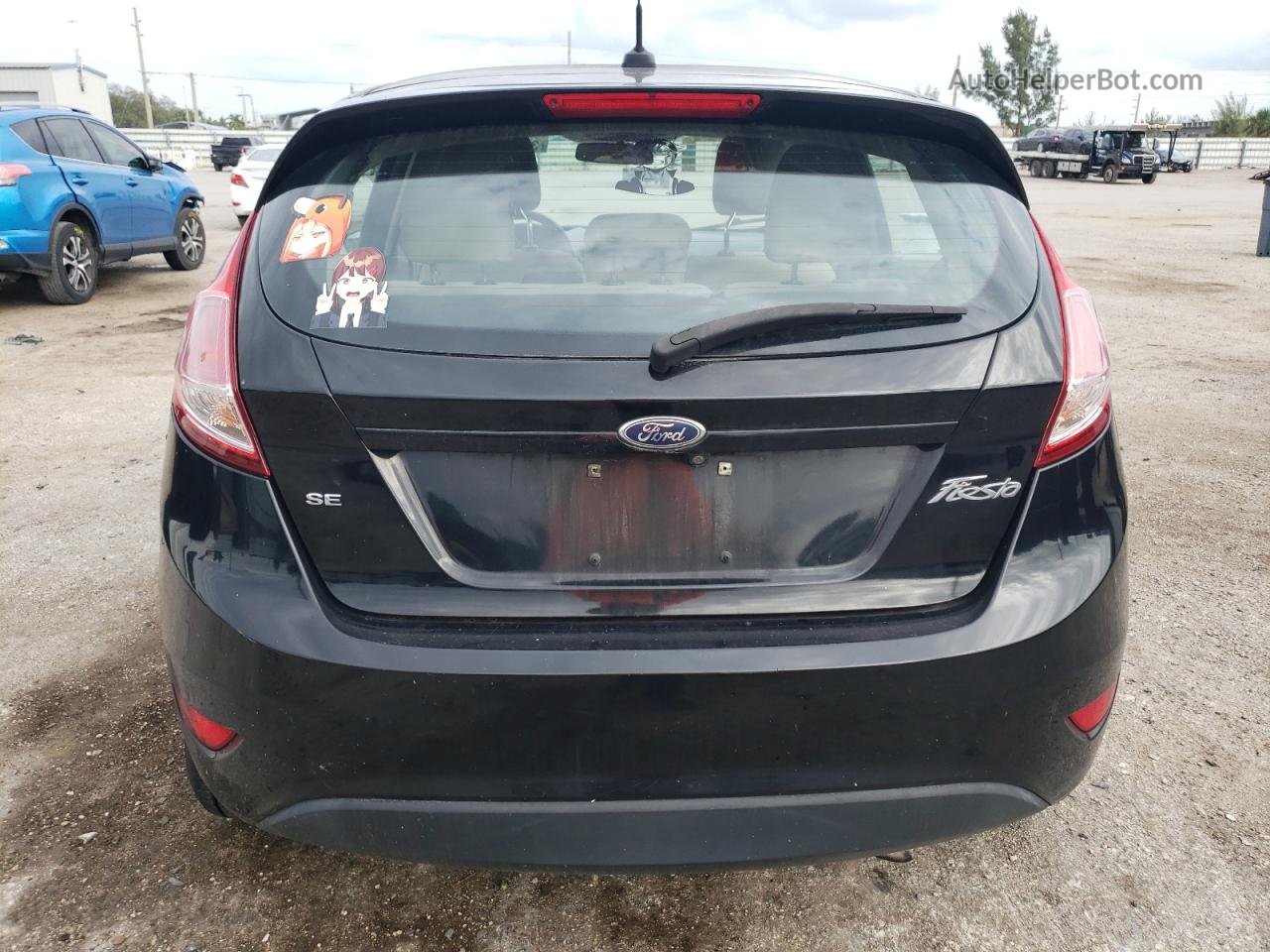 2019 Ford Fiesta Se Black vin: 3FADP4EJXKM112980