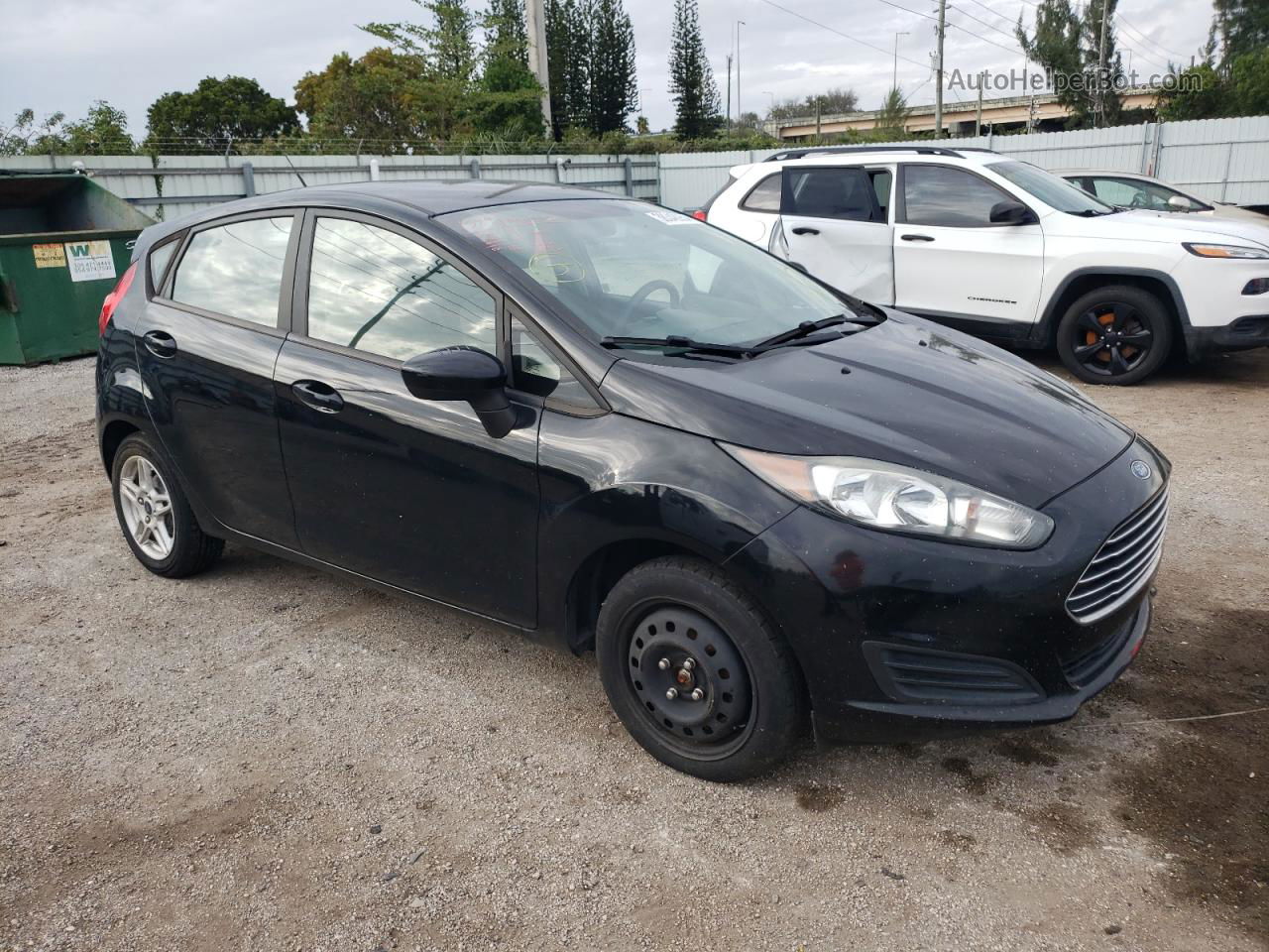 2019 Ford Fiesta Se Черный vin: 3FADP4EJXKM112980