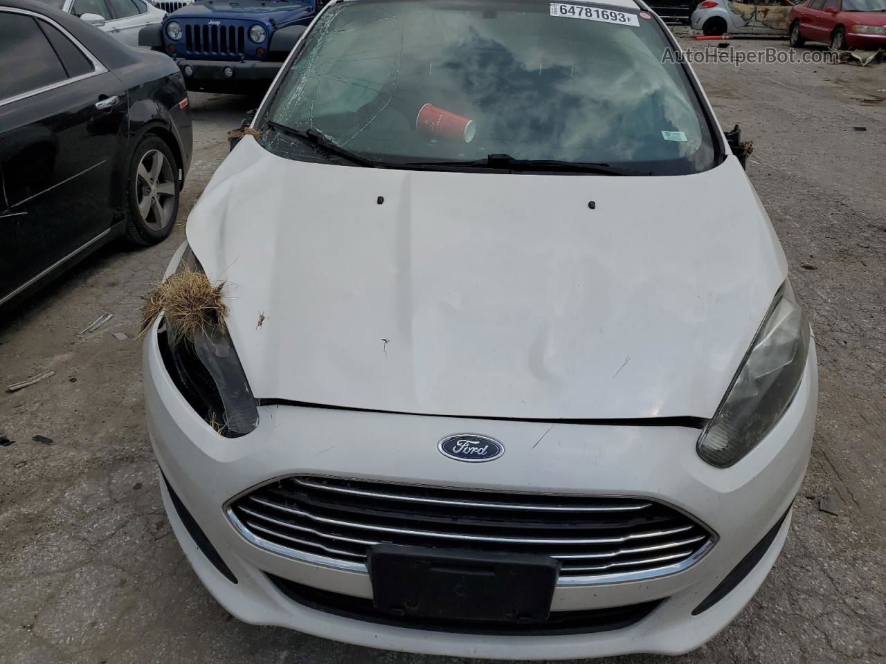 2019 Ford Fiesta Se White vin: 3FADP4EJXKM147499