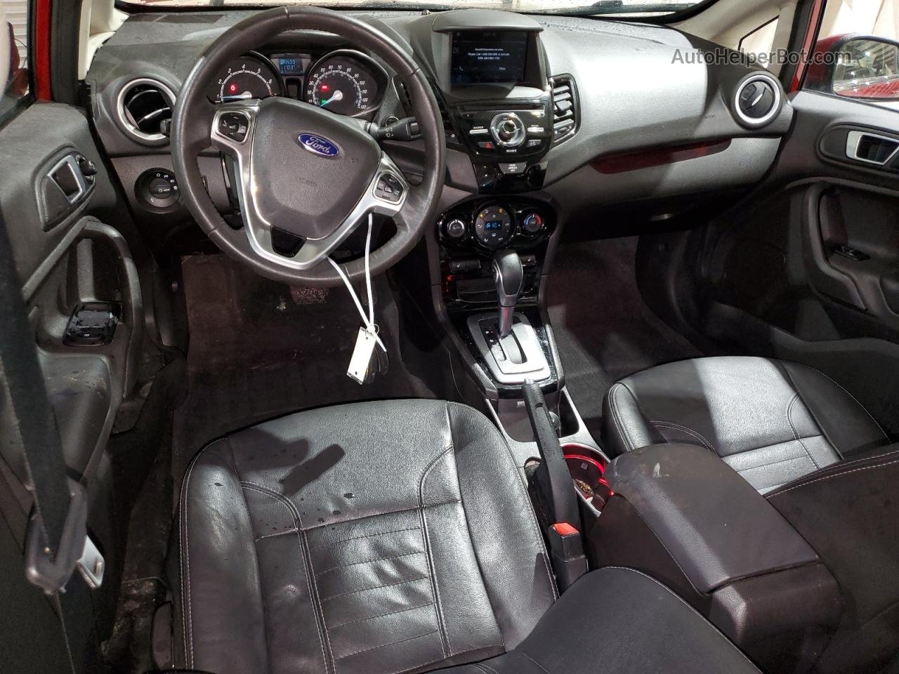 2016 Ford Fiesta Titanium Бордовый vin: 3FADP4FJ0GM119295