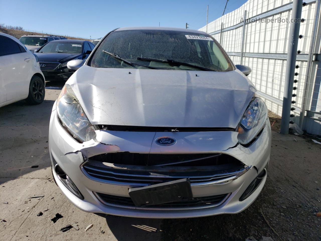 2017 Ford Fiesta Titanium Silver vin: 3FADP4FJ0HM138897