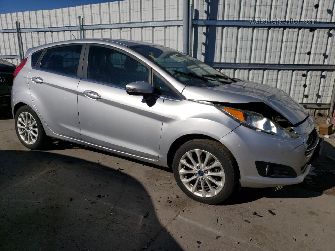 2017 Ford Fiesta Titanium Silver vin: 3FADP4FJ0HM138897