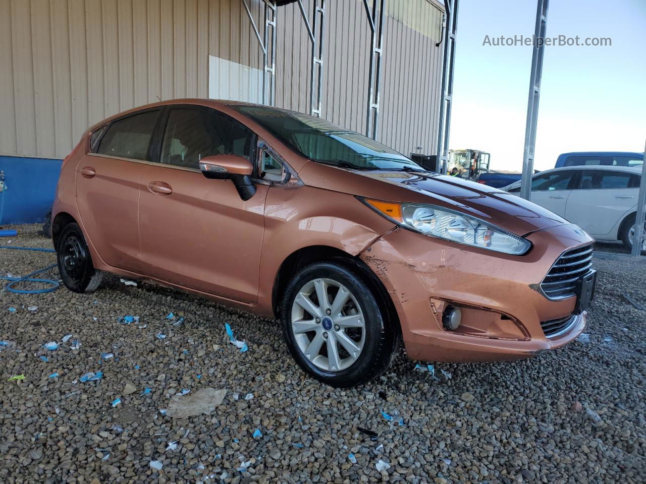 2017 Ford Fiesta Titanium Orange vin: 3FADP4FJ1HM138844