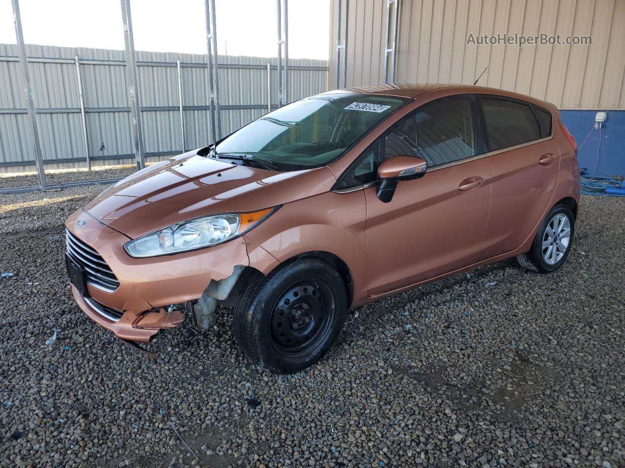 2017 Ford Fiesta Titanium Orange vin: 3FADP4FJ1HM138844