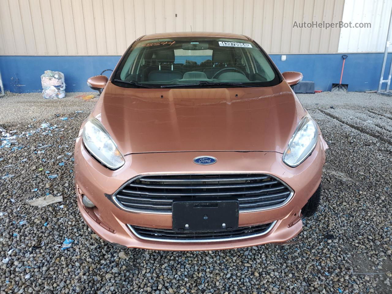 2017 Ford Fiesta Titanium Orange vin: 3FADP4FJ1HM138844