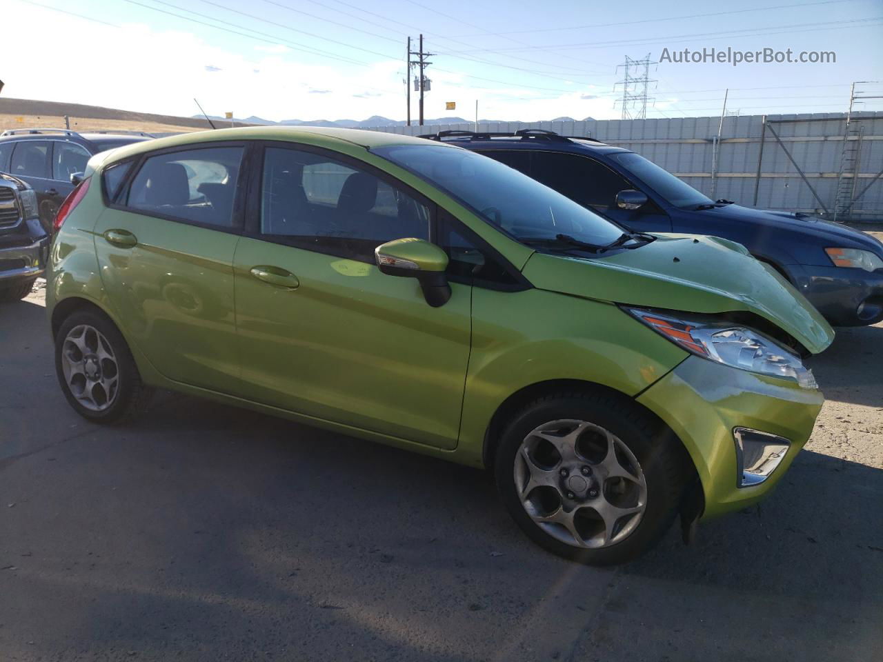 2011 Ford Fiesta Ses Зеленый vin: 3FADP4FJ2BM101244