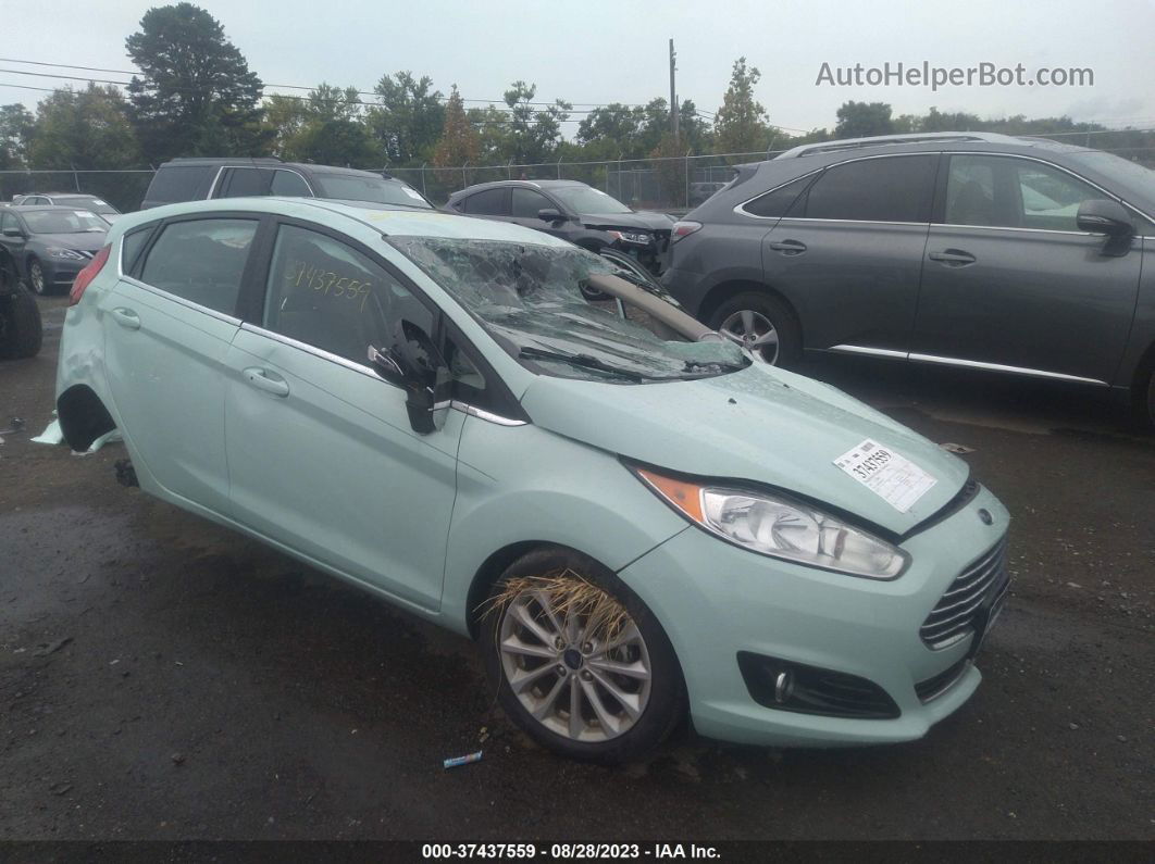 2017 Ford Fiesta Titanium Green vin: 3FADP4FJ2HM137217