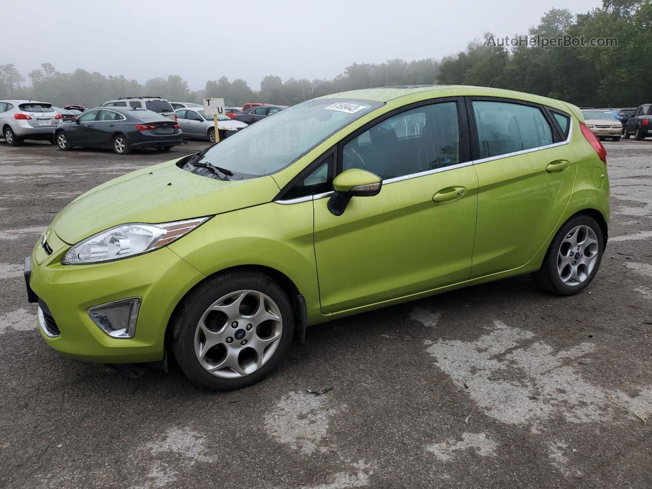 2011 Ford Fiesta Ses Зеленый vin: 3FADP4FJ3BM107151