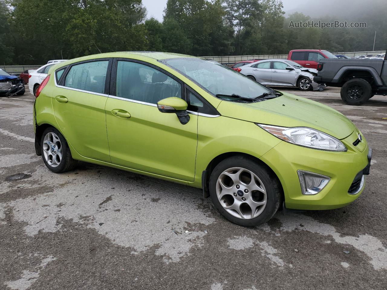 2011 Ford Fiesta Ses Зеленый vin: 3FADP4FJ3BM107151